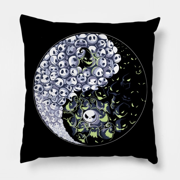 Dancing Nightmares Pillow by Harantula