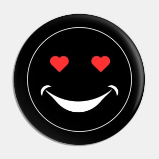Smiley Love Face Pin
