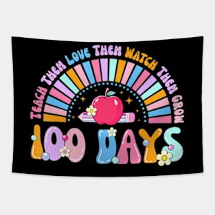 100 Days Of School Rainbow 100Th Day Of School Teacher Tapestry