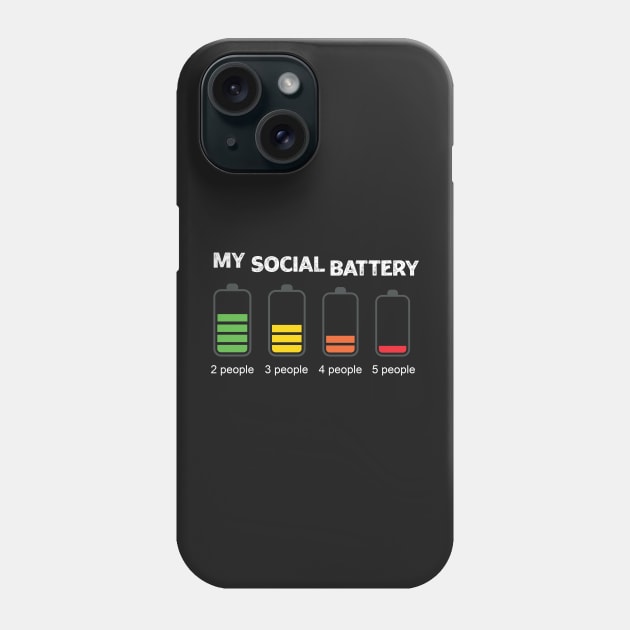 My Social Battery Phone Case by Ras-man93