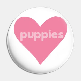 Puppies Heart Pin