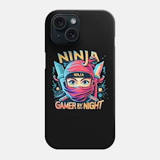 Ninja by Day, Gamer by Night Phone Case