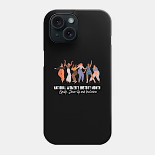 National Wo'S History Month 2024 Wo Empowert Phone Case