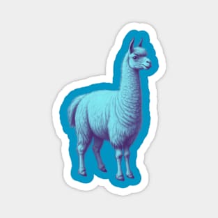 Blue Llama Magnet