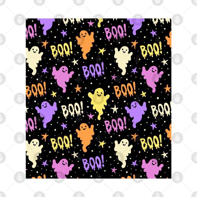 Boo! Neon Ghosts by Spookish Delight