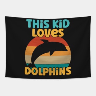 Kids This Kid Loves Dolphins - Dolphin lover product Tapestry