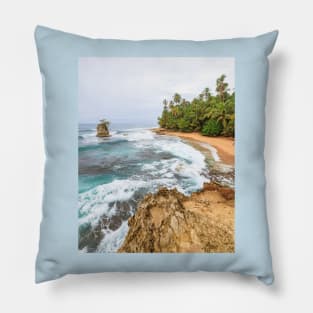 Beach at Manzanillo Costa Rica Pillow