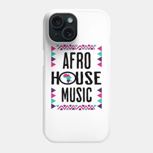 AFRO HOUSE - Continent Culture (Black/pink/teal/purple) Phone Case