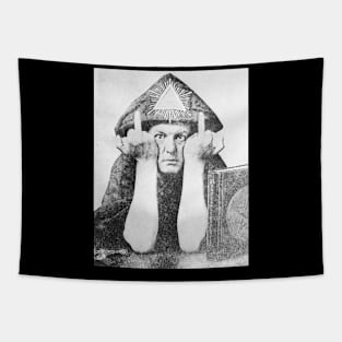 Aleister Crowley Middle Finger Tapestry