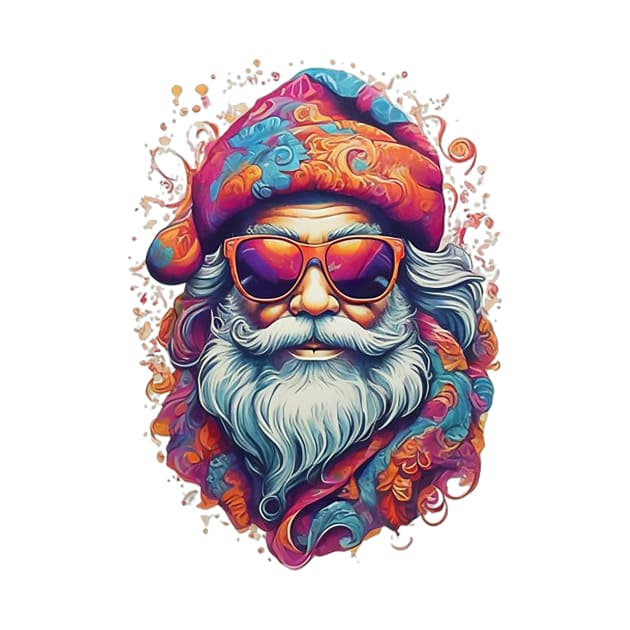 Psychedelic Santa by likbatonboot