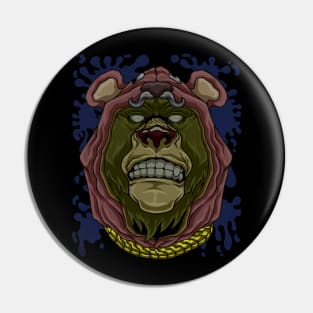 Fashion Bear street art Pin