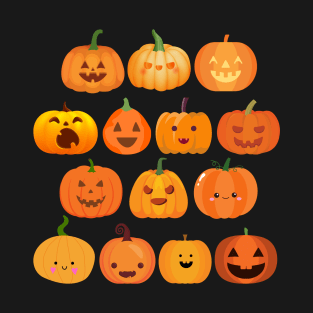 Cute Halloween Pumpkins. T-Shirt