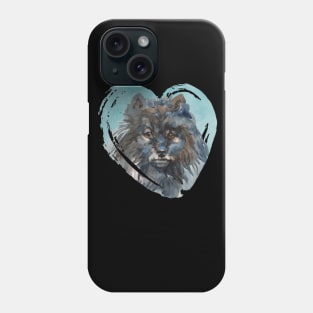 Keeshond Portrait Phone Case