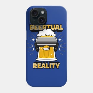 Funny Kawaii Beer Cartoon Virtual Reality Gamer AI Gift For Beer Drinkers Phone Case