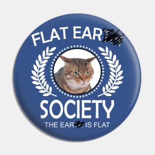 FLAT EAR SOCIETY Cat Pin