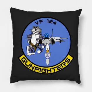 F-14 Tomcat Gunfighters VF-124 - Grunge Style Pillow