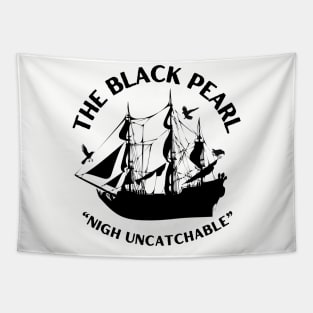 Nigh Uncatchable The Black Pearl Pirate Ship Tapestry