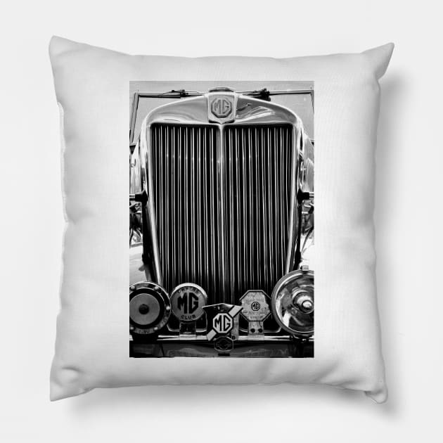 MG Classic Sports Motor Car Pillow by Andy Evans Photos