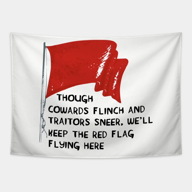 The Red Flag - Labour Party, Socialist Tapestry by SpaceDogLaika