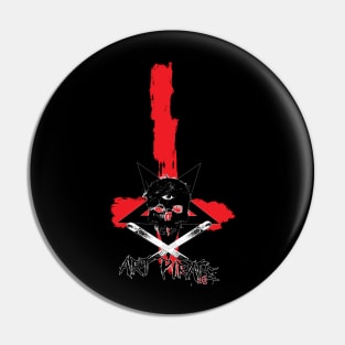 Art Pirate Logo 2019 Upside Down Cross Pin