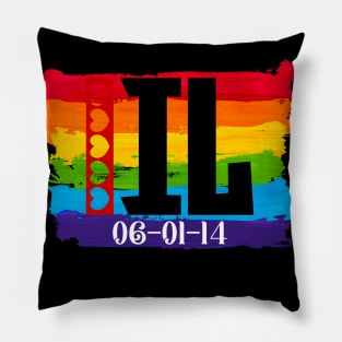 Illinois Gay Marriage Pillow