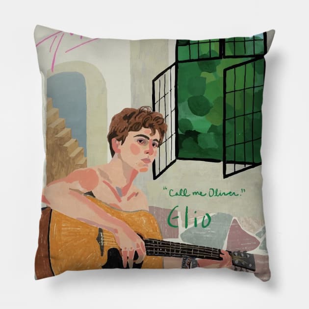 Call me by your name - Elio Pillow by notalizard