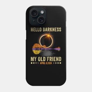 Hello Darkness My Old Friend Solar Eclipse Of April 8 2024 Phone Case