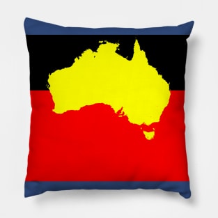 Aboriginal Map Flag Pillow