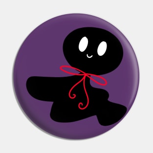 Cute Bow Shadow Ghost Pin