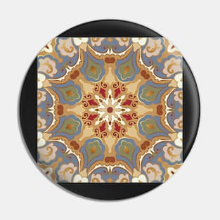 pattern with colored mandala Pin