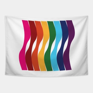 Rainbow Pride Colors Tapestry