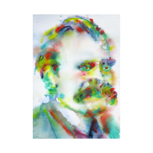 FRIEDRICH NIETZSCHE watercolor portrait .8 by lautir