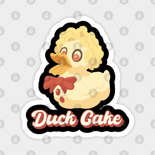 Duck cake Magnet by adriennfarkas