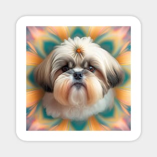 Fractal Design of A Shih Tzu Magnet