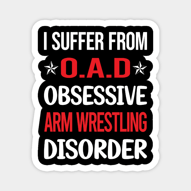 Funny Obsessive 01 Arm Wrestling Armwrestling Magnet by relativeshrimp