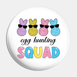 Egg Hunting Squad Easter Pin