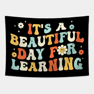 Its A Beautiful Day For Learning Cute Teacher First Day Tapestry