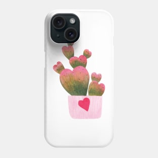 Cute Cactus Heart Phone Case