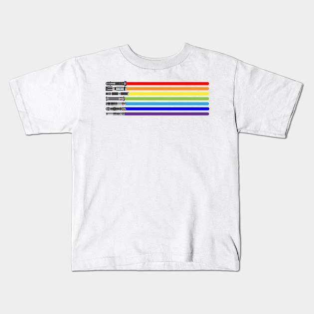 rainbow lightsaber shirt