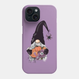Halloween - Gnome , Pumpkin ,Flowers and Spider Phone Case