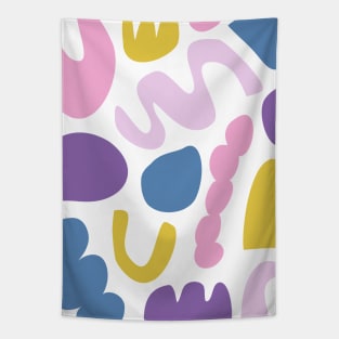 Abstract Shapes in Fun Colors Tapestry