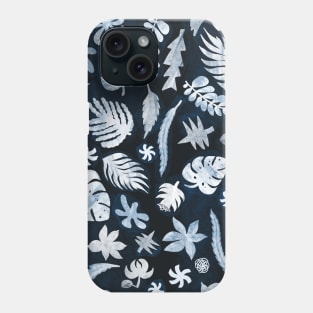 Monstera moody florals Phone Case