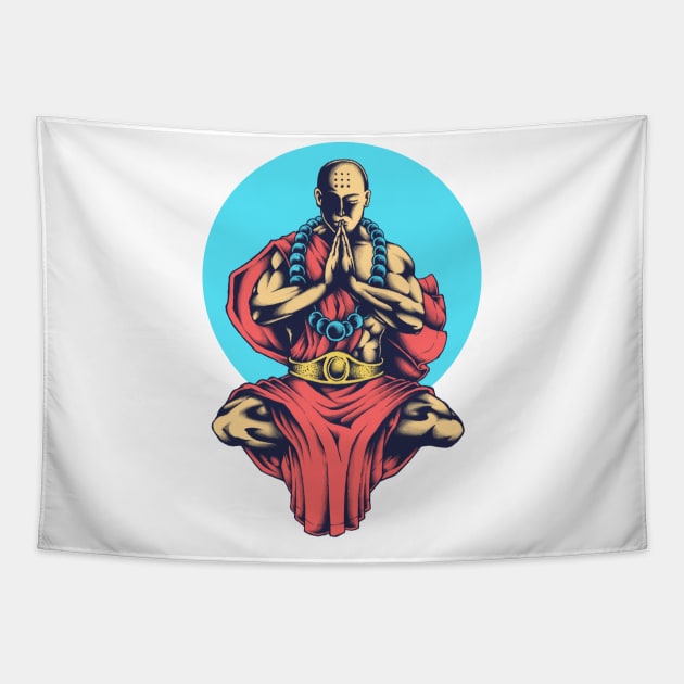 Inner Peace Buddhist Yoga Meditation Tapestry by vanillaguy