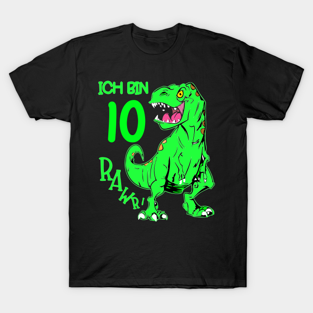 Discover Dinosaur birthday 10 years - Dinosaur - T-Shirt