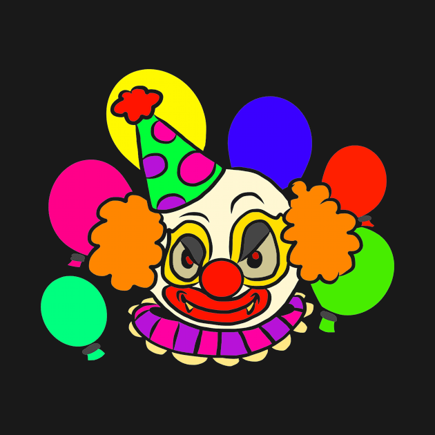 Halloween pictures on t-shirt for kids clown by KK-Royal