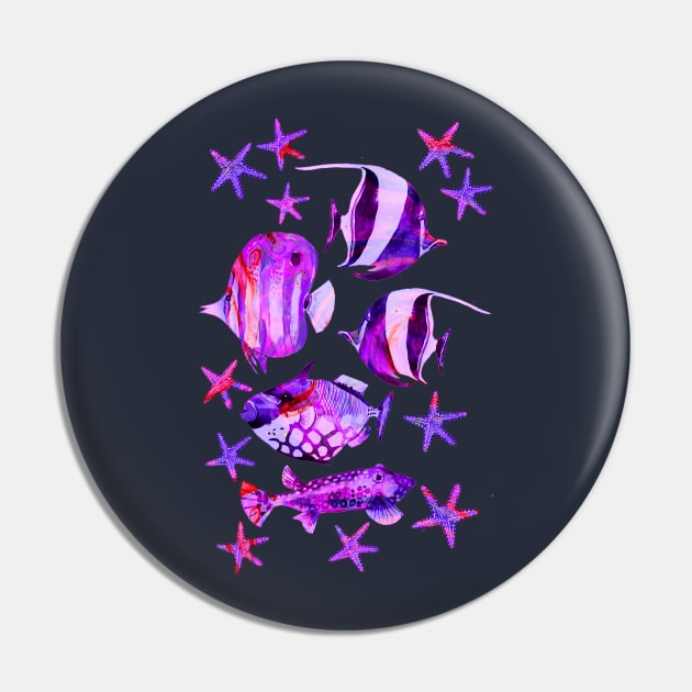 underwater paradise purple Pin by LebensART