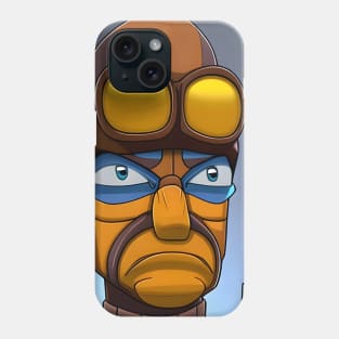 Angry robot man Phone Case