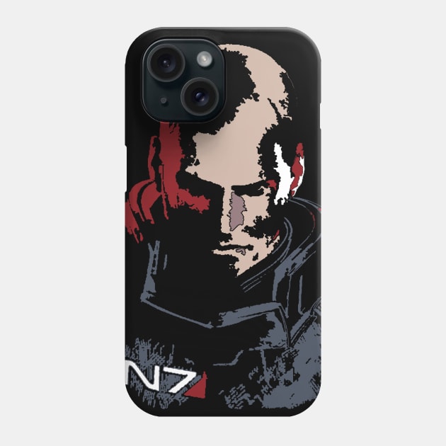 Commander Shepard Phone Case by Parserk