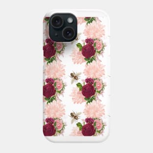 Honey Bee Neck Gator Floral Bee Pattern Phone Case