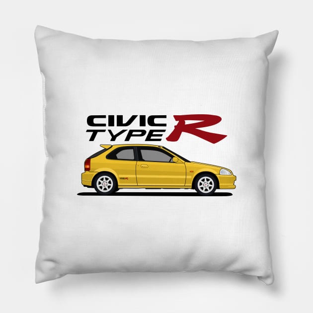 Civic Type R Pillow by masjestudio